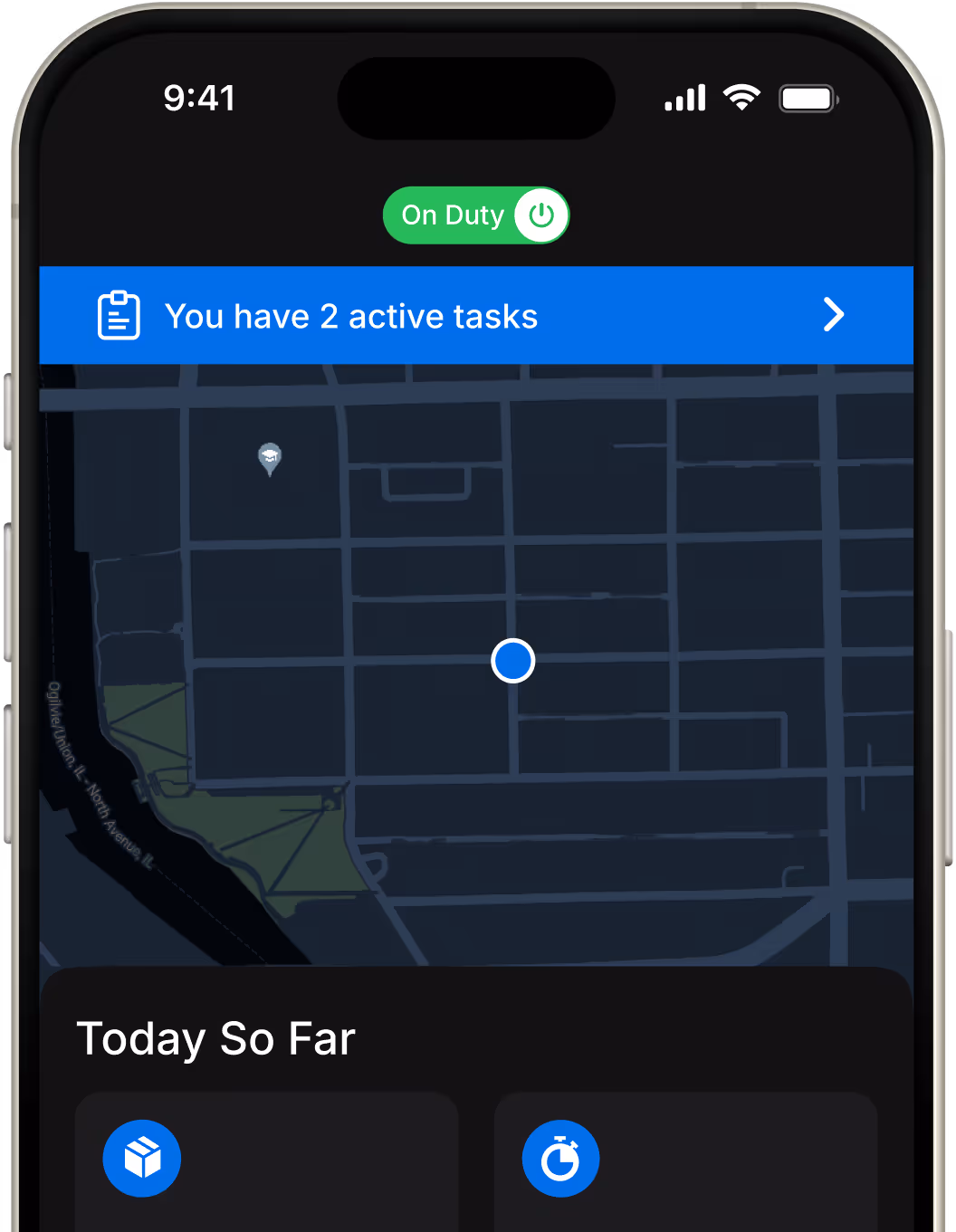 Driver App Mockup