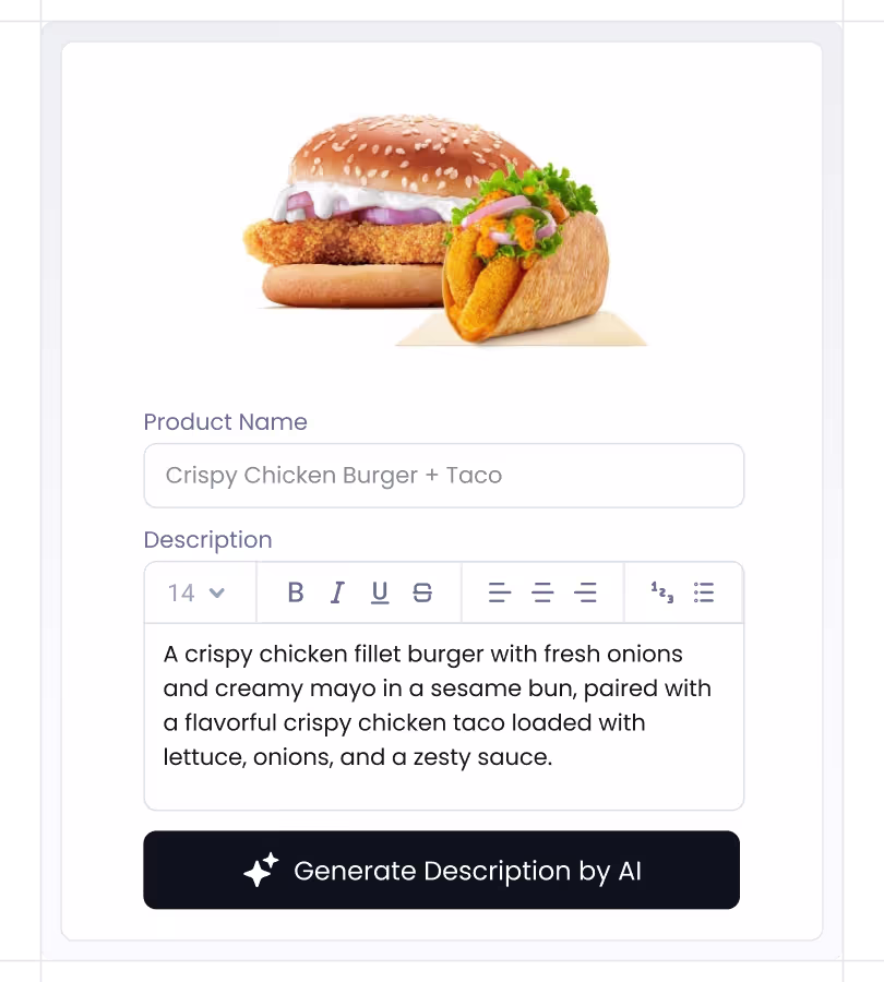 ai description widget