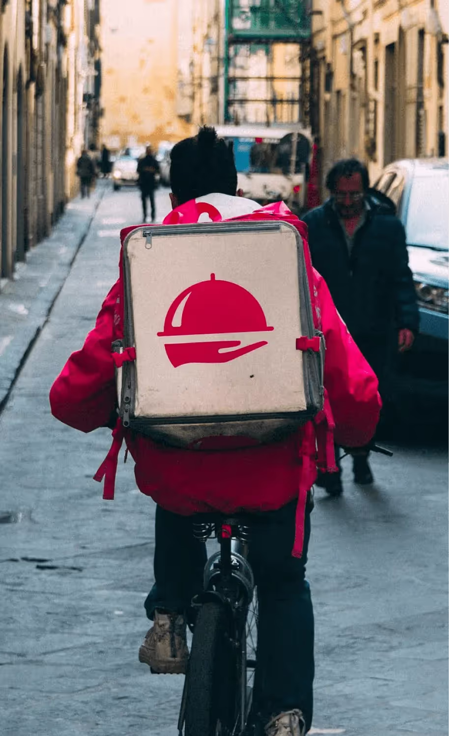 Photo of Delivery Boy Delivering Food